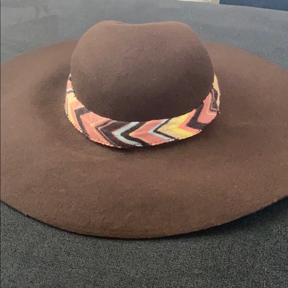 Missoni dark brown large floppy hat - Picture 1 of 3
